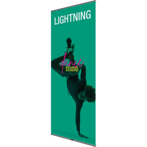 31in x 77in Lightning Spring Back Banner Stands
