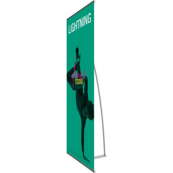 31in x 77in Lightning Spring Back Banner Stands