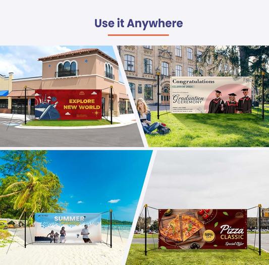 Banner Post Set – Single & Double Sided