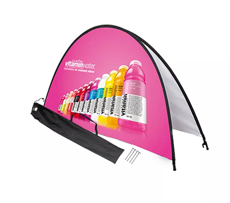 Large Half Circle Fabric A-Frame – 8ft x 4ft