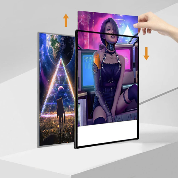 Super Slim Double-Sided LED Lightbox – Tempered Glass