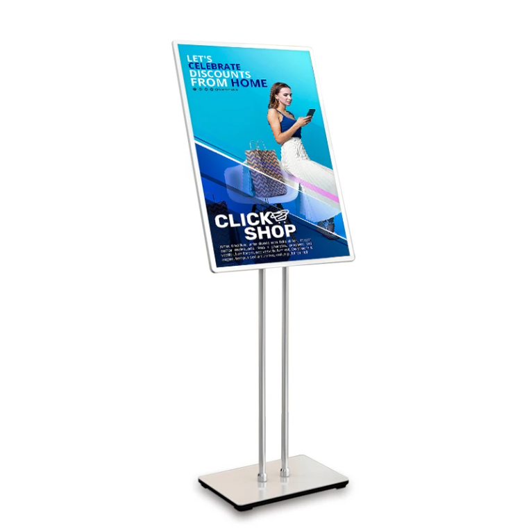 Super Slim Display Stand Lightbox – Tempered Glass+Aluminum Lux Stand
