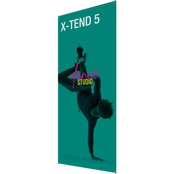 33.5in x 78.75in X-TEND 5 Spring Back Banner Stands