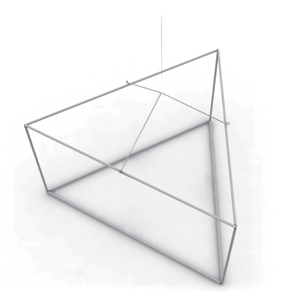 Triangular Paper Display 5 x 3.5 ft. Hanging Banner Triangle (Hardware Only) – 123Displays