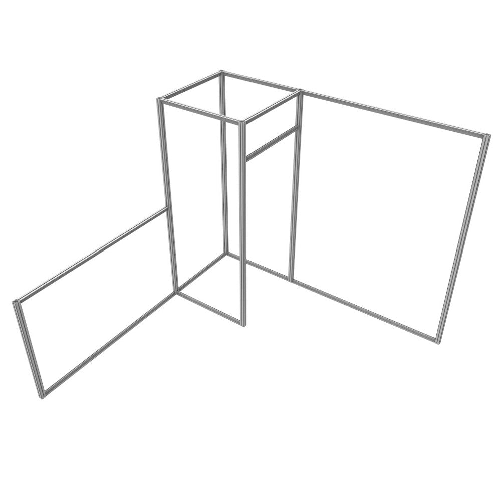 Alpine Container Display Alpine Booth - Configuration B - Frame Only – 123Displays
