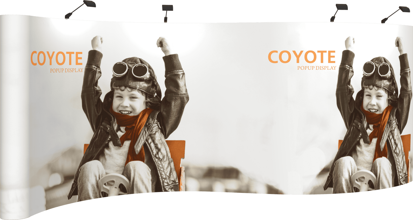 20ft Serpentine Coyote Full Graphic Mural Display (Graphic Package)