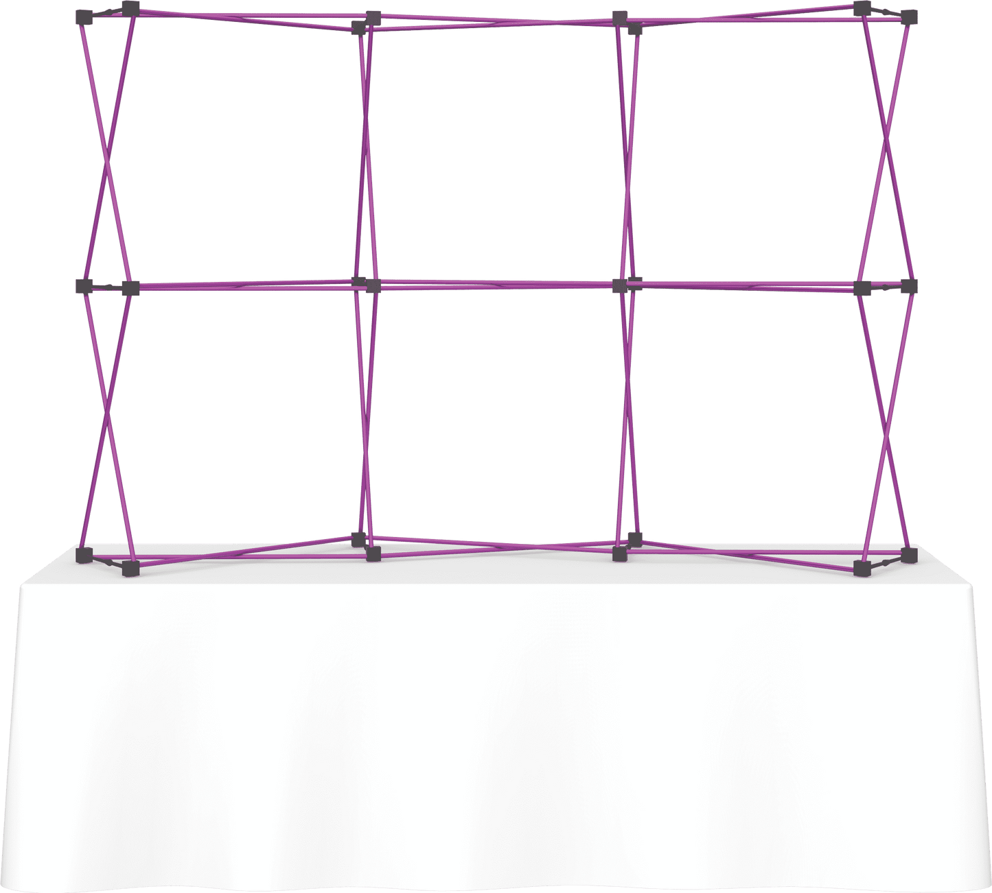 8ft (3x2) Coyote Curved Tabletop Frame (Hardware Only)