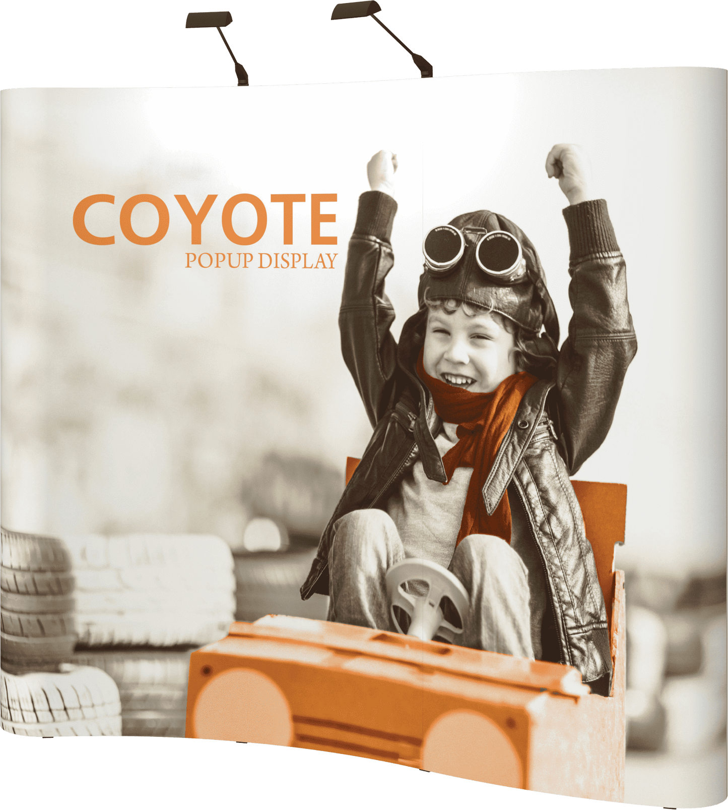 8ft Serpentine Coyote Full Graphic Mural Display (Graphic Package)