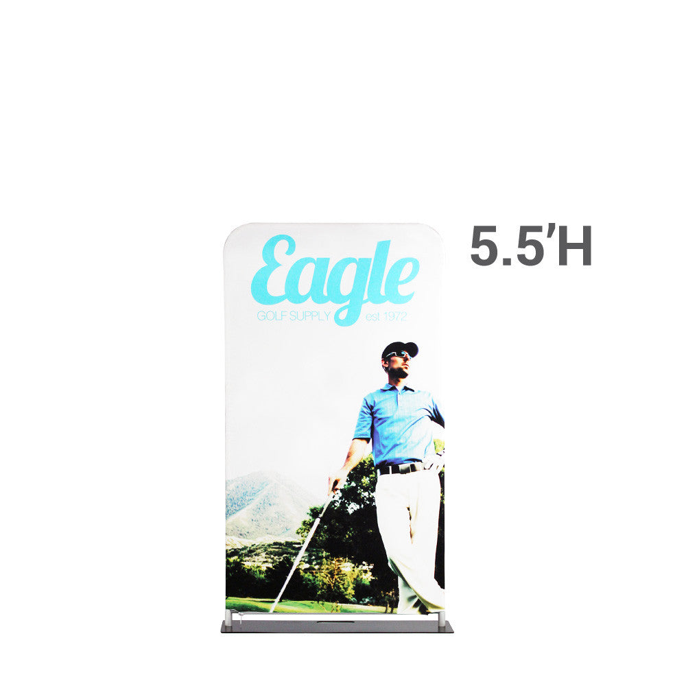 Single Package Graphics 3 x 5.5 ft. EZ Extend® Single-Sided Black Back Fabric (Graphic Package ...