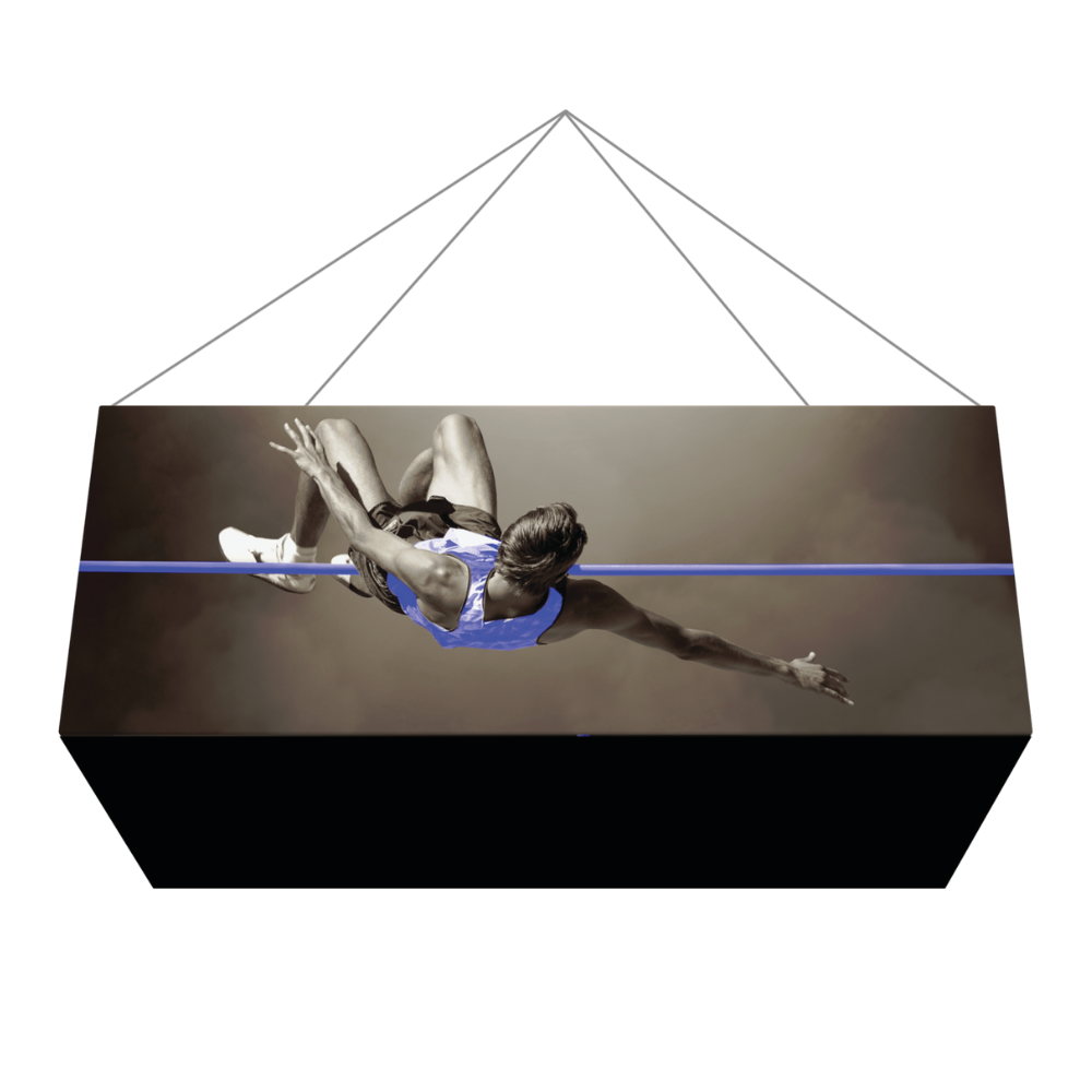 14ft x 3ft Formulate Master 3D Hanging Structure Rectangle Single-Sided w/ Printed Bottom (Graphic Package)