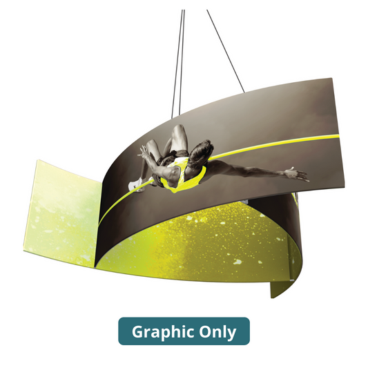 12ft x 2ft Formulate Master 3D Hanging Structure Pinwheel Double-Sided (Graphic Only)