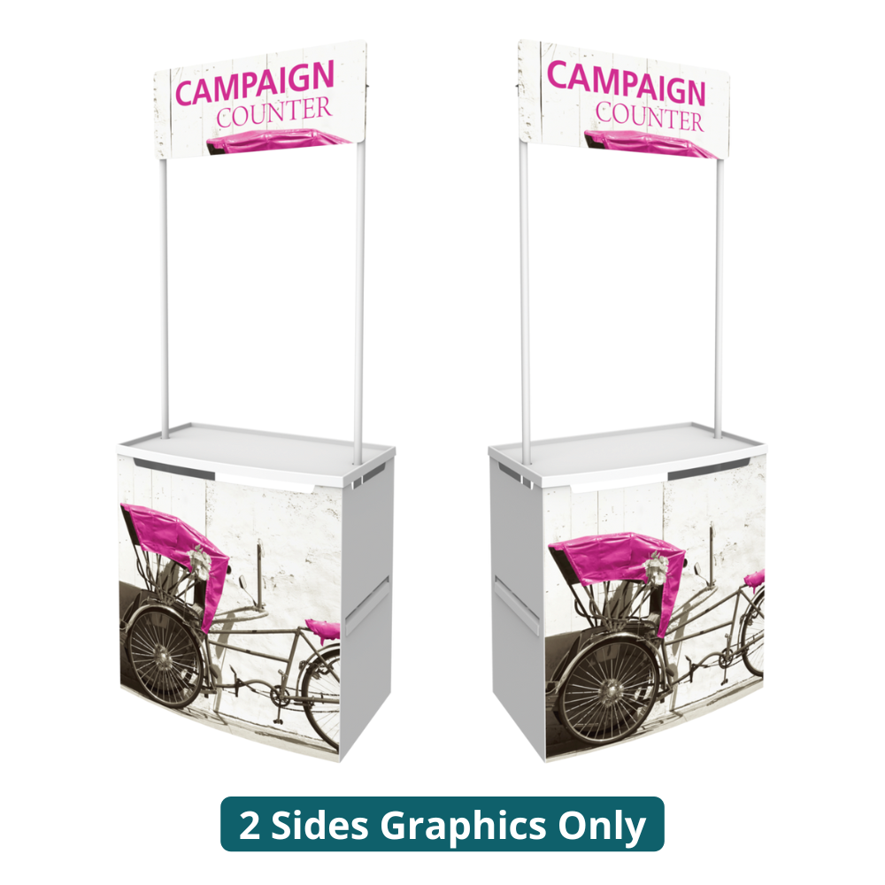 3ft x 7ft Campaign Promotional Counter (Graphic Only)