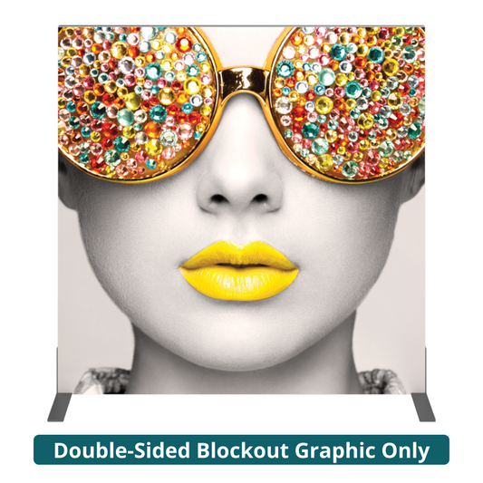4ft x 4ft Vector Frame Square 02 Fabric Banner Display Double-Sided Eclipse Blockout (Graphic Only)