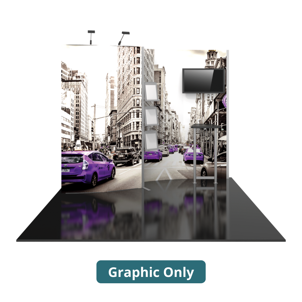 10ft x 10ft Hybrid Pro Modular Backwall Kit 02 (Graphic Only)