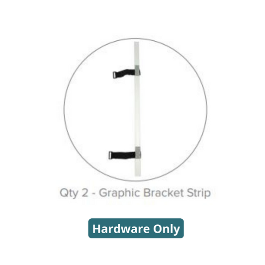 Genie Counter Case - Metal Brackets With Strips Only