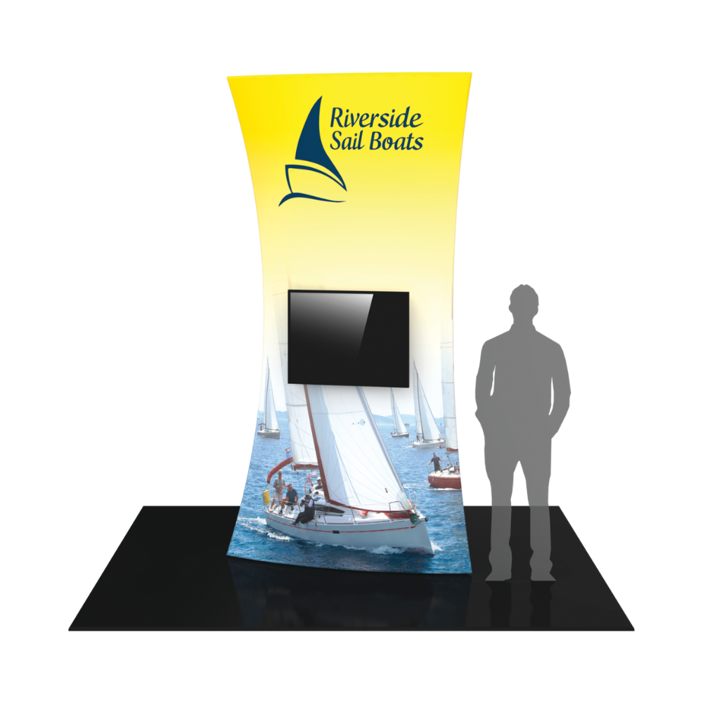 10ft Formulate Tower 03 Tension Fabric Structure w/ 2 Monitor mounts (Graphic Package)