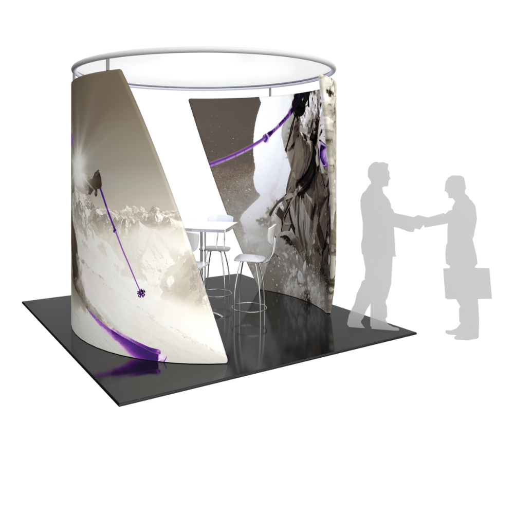 9ft x 9ft Formulate Conference Wall Tension Fabric Structure Double-Sided Only (Graphic Only)