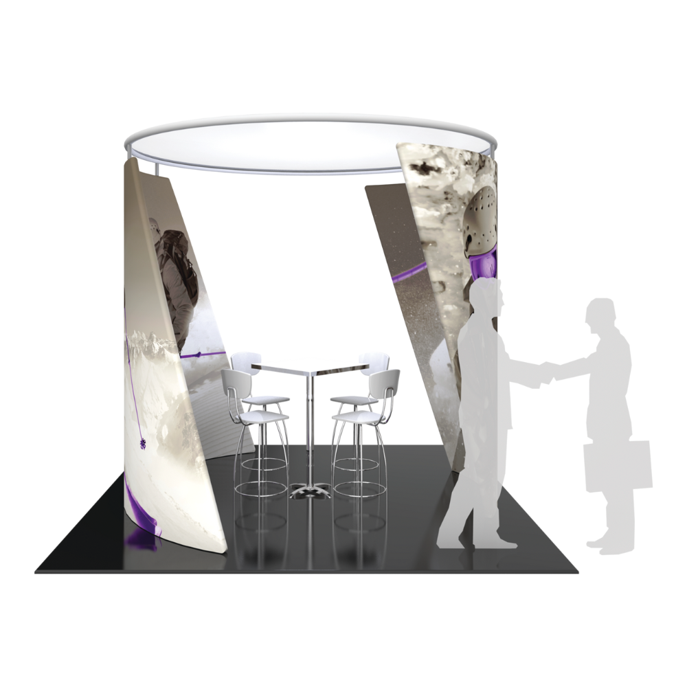 9ft x 9ft Formulate Conference Wall Tension Fabric Structure Double-Sided Only (Graphic Only)