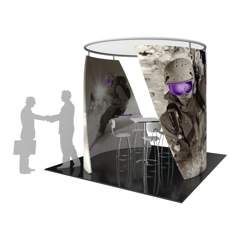 9ft x 9ft Formulate Conference Wall Tension Fabric Structure Double-Sided Only (Graphic Only)
