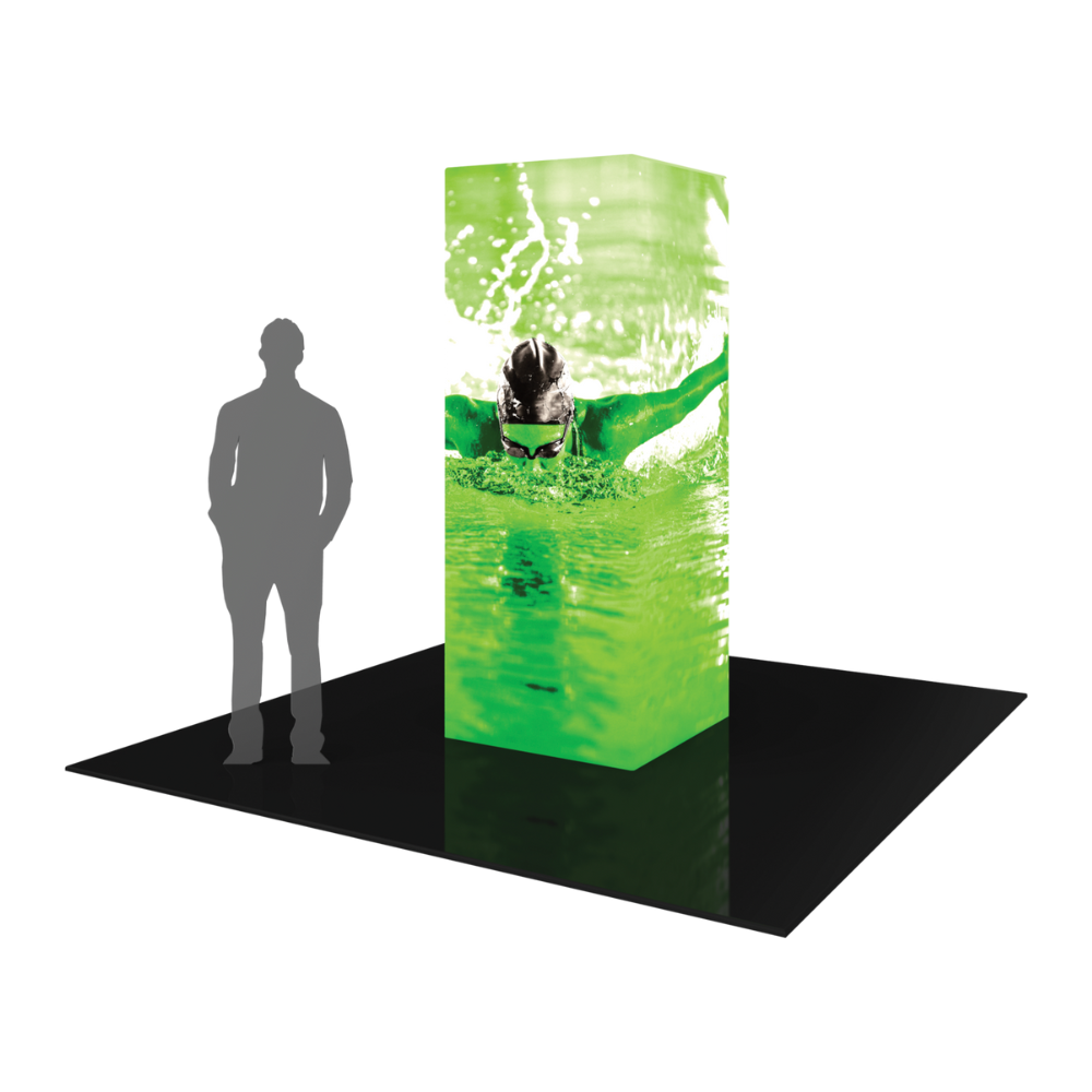 8ft Formulate Backlit Four-Sided Tower 03 Tension Fabric Structure (Graphic Package)