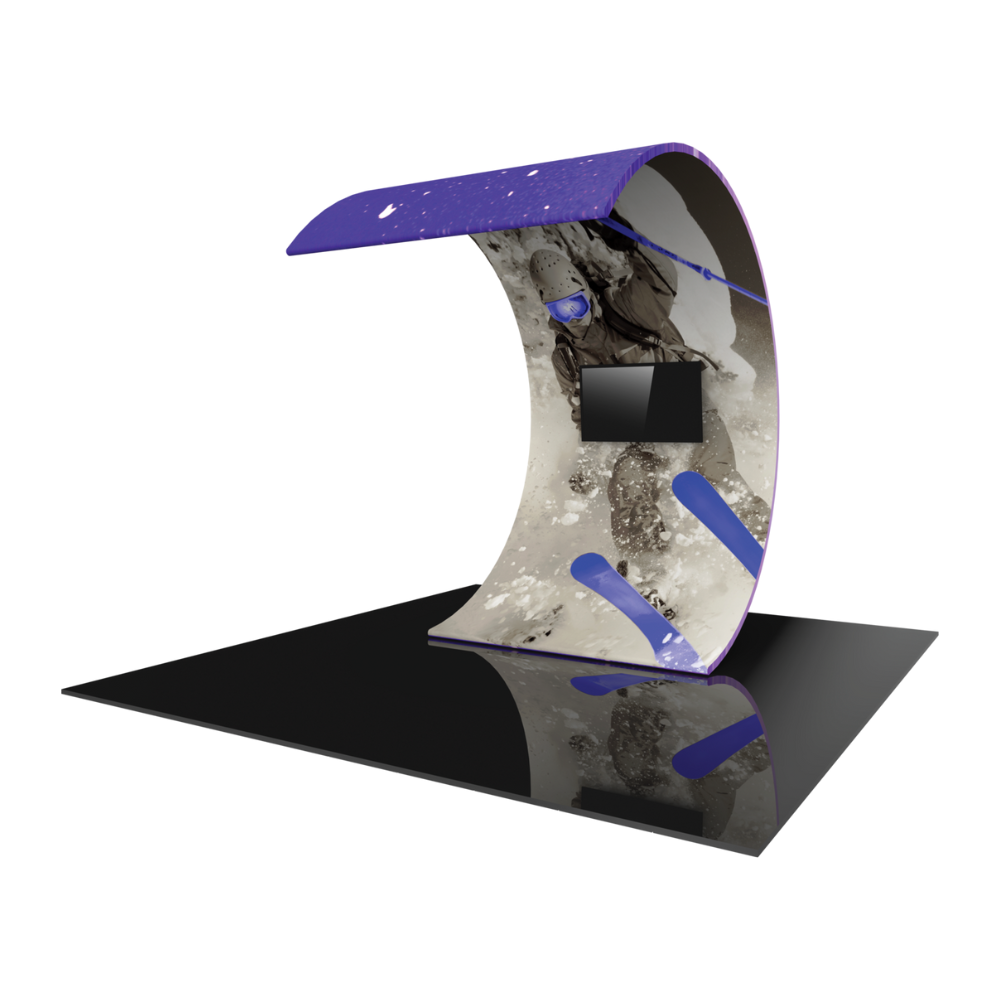 8ft x 11.5ft Formulate Surf Wall Tension Fabric Structure (Graphic Only)