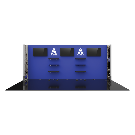 20ft x 10ft Hybrid Pro Modular Backwall Kit 22 (Graphic Package)