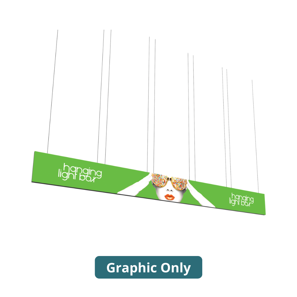 30ft x 3ft Vector Frame Hanging Light Box Double-Sided (Graphic Only)