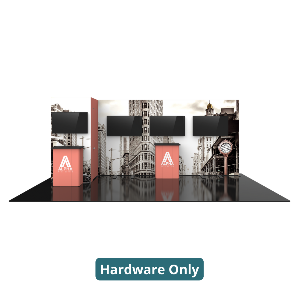 20ft x 10ft Hybrid Pro Modular Backwall Kit 25 (Hardware Only)