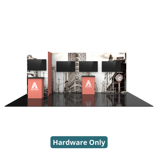 20ft x 10ft Hybrid Pro Modular Backwall Kit 25 (Hardware Only)