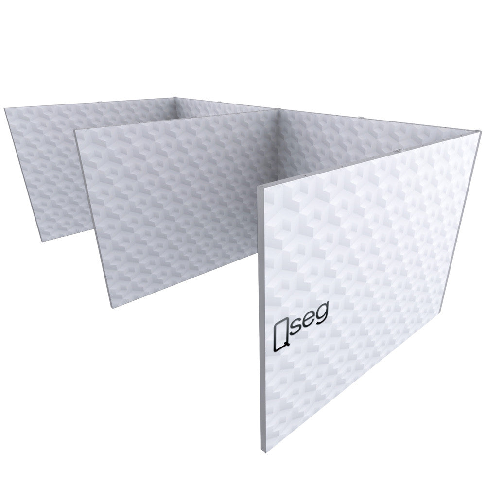 Cubicle Graphics Qseg Cubicle - Double Full Custom Print Graphic Package – 123Displays