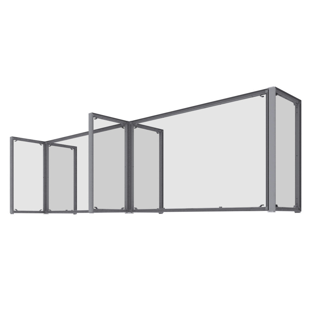 Desktop Partition - Tri Clear (Graphic Package) – 123Displays