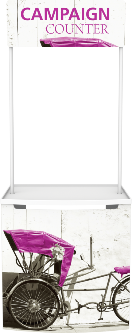 3ft x 7ft Campaign Promotional Counter (Graphic Only)