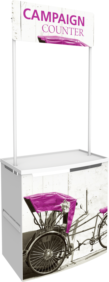 3ft x 7ft Campaign Promotional Counter (Graphic Only)