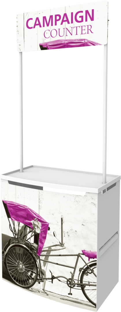3ft x 7ft Campaign Promotional Counter (Graphic Only)