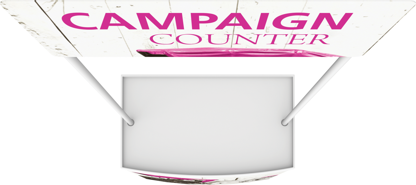 3ft x 7ft Campaign Promotional Counter (Graphic Only)