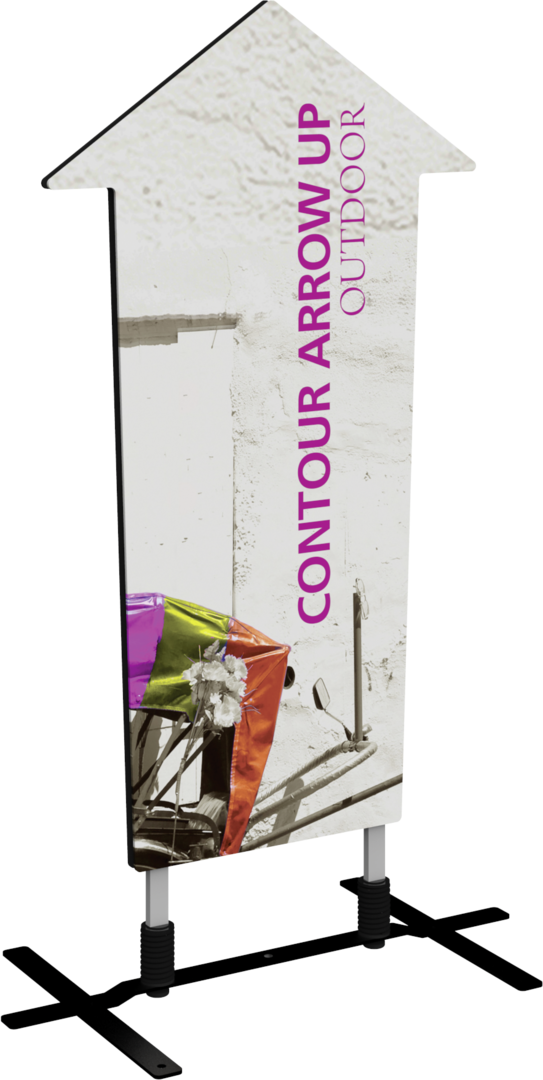 5ft Contour Outdoor Sign Display Arrow Up Double-Sided (Graphic Only)