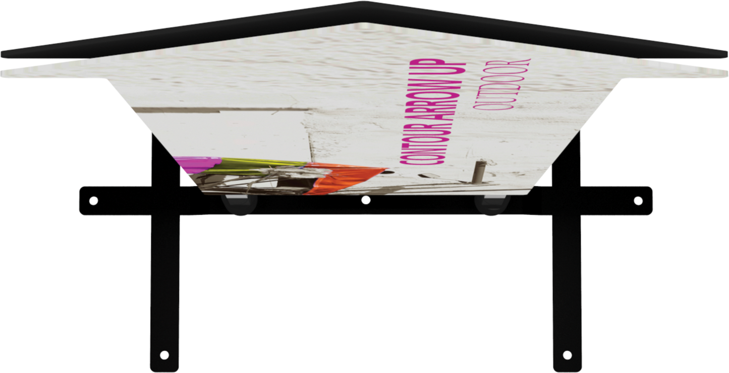 5ft Contour Outdoor Sign Display Arrow Up Plate Base (Hardware Only)