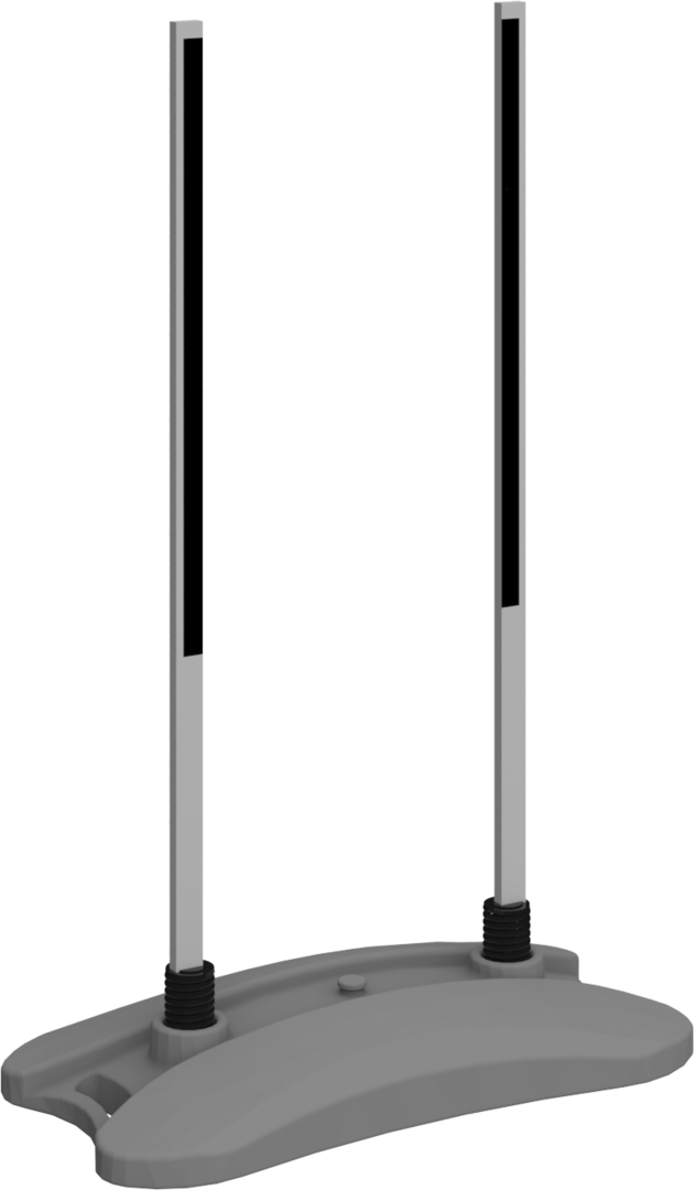 6ft Contour Outdoor Sign Bottle Water Base (Hardware Only)