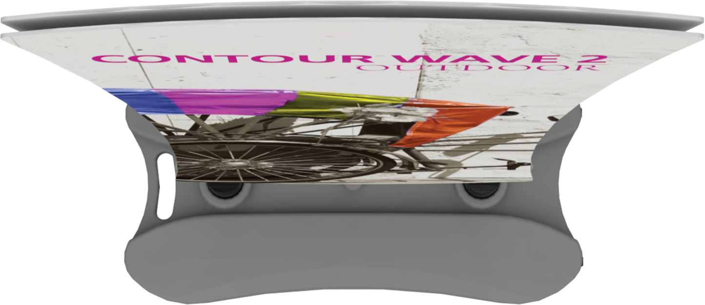 5ft Contour Outdoor Sign Wave 2 Double-Sided (Graphic Only)