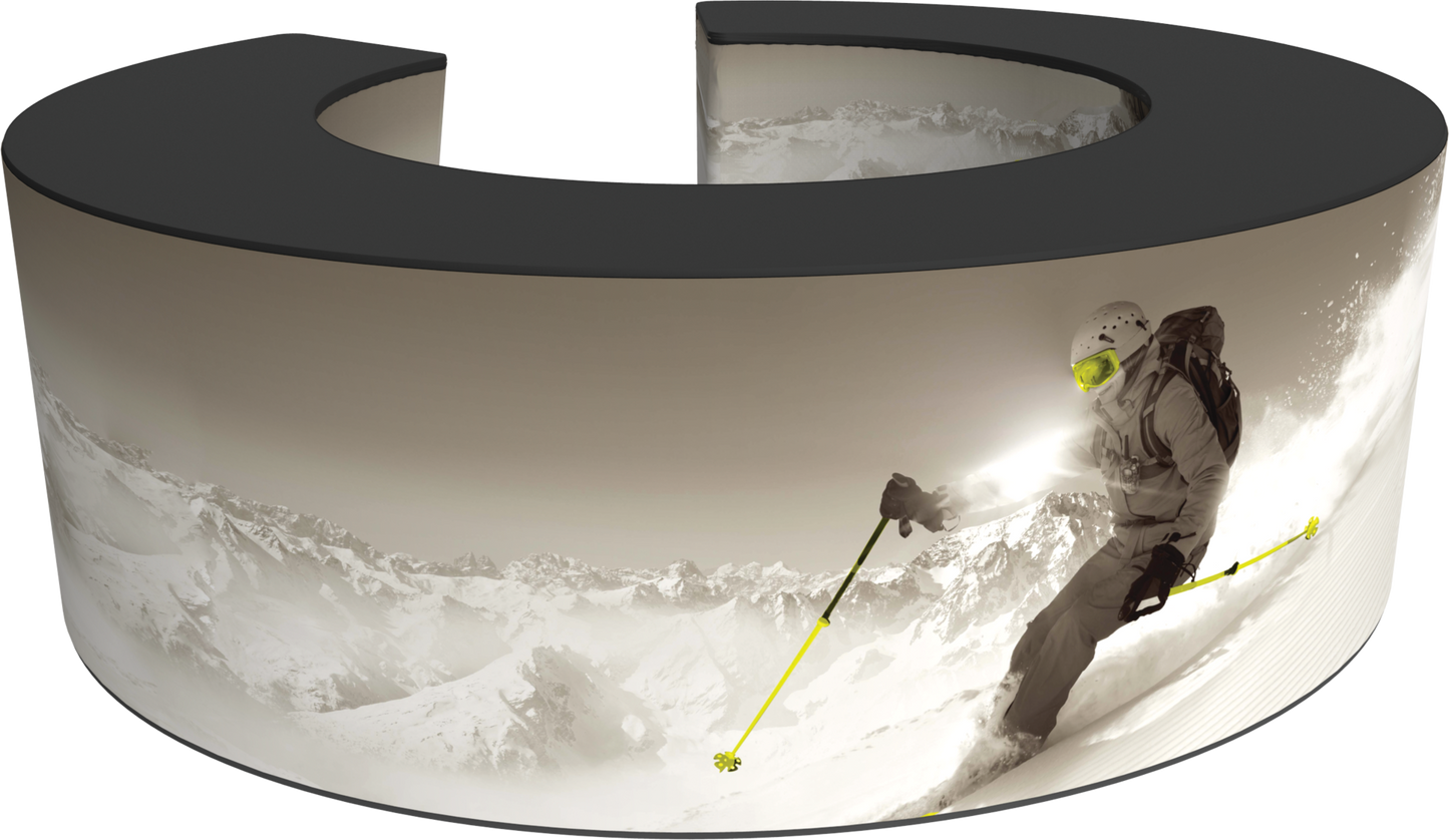 10ft x 3ft Formulate Bar Counter 07 Circle (Graphic Only)