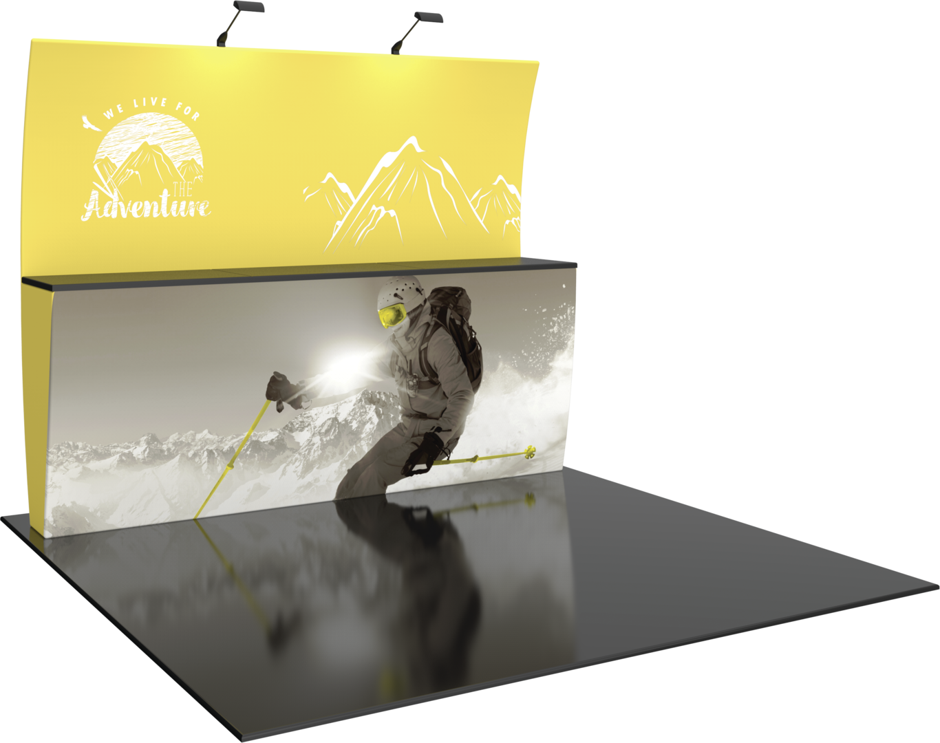 10ft Formulate Designer Series Kit 13 Fabric Backwall (Graphic Only)