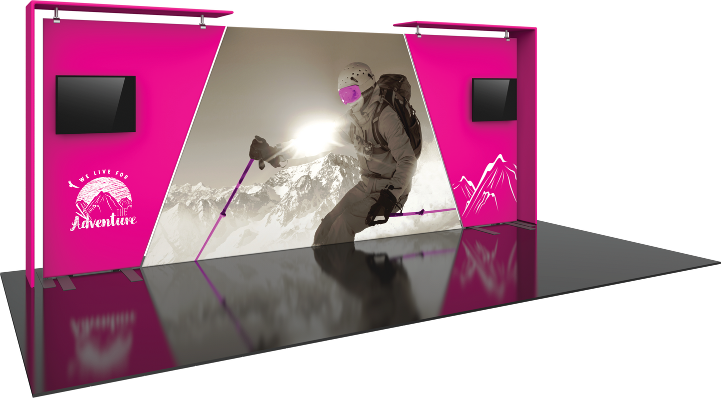 20ft Formulate Designer Series Kit 07 Fabric Backwall (Graphic Only)