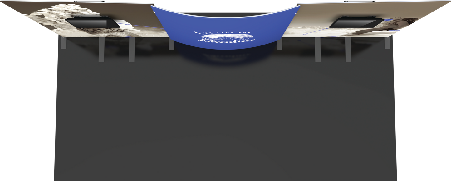 20ft Formulate Designer Series Kit 08 Fabric Backwall (Graphic Only)