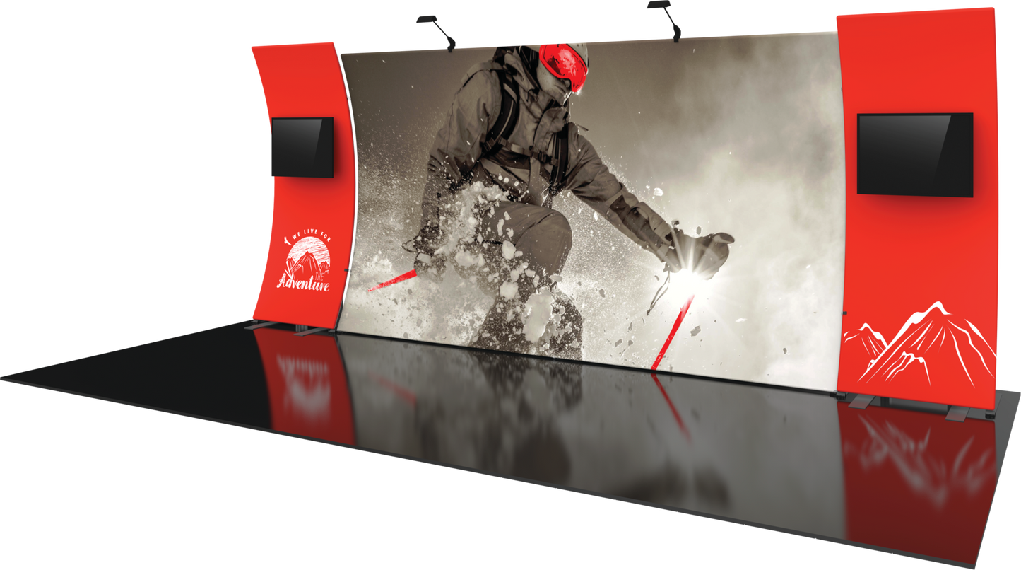 20ft Formulate Designer Series Kit 12 Fabric Backwall (Graphic Only)