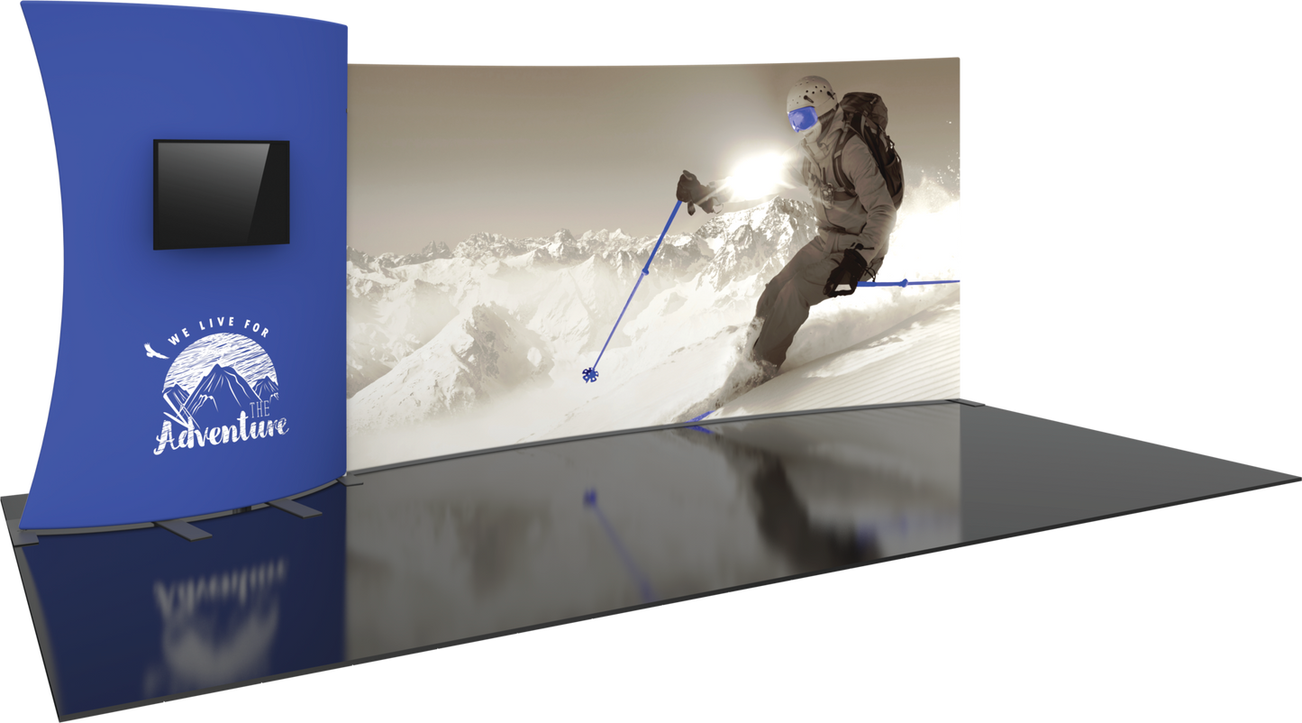 20ft Formulate Designer Series Kit 13 Fabric Backwall (Graphic Package)