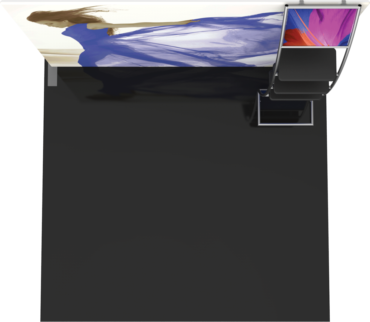 10ft x 8ft Formulate Master S6 Straight Fabric Backwall Graphic w/ Backer (Graphic Only)