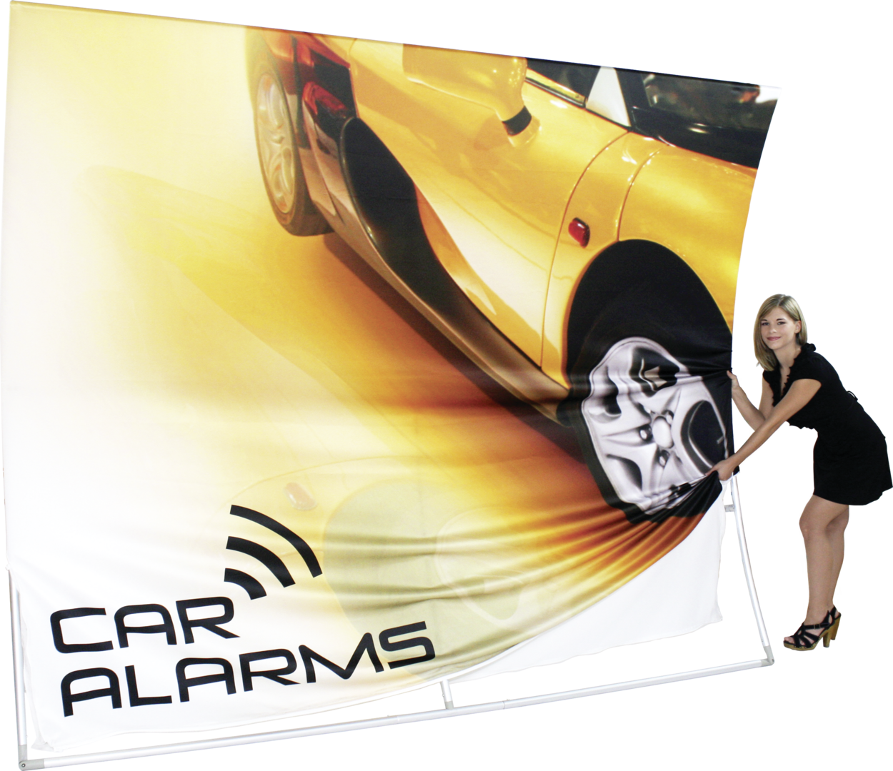 10ft x 8ft Formulate Master VC10 Vertical Curve Fabric Backwall Graphic w/ Backer (Graphic Only)