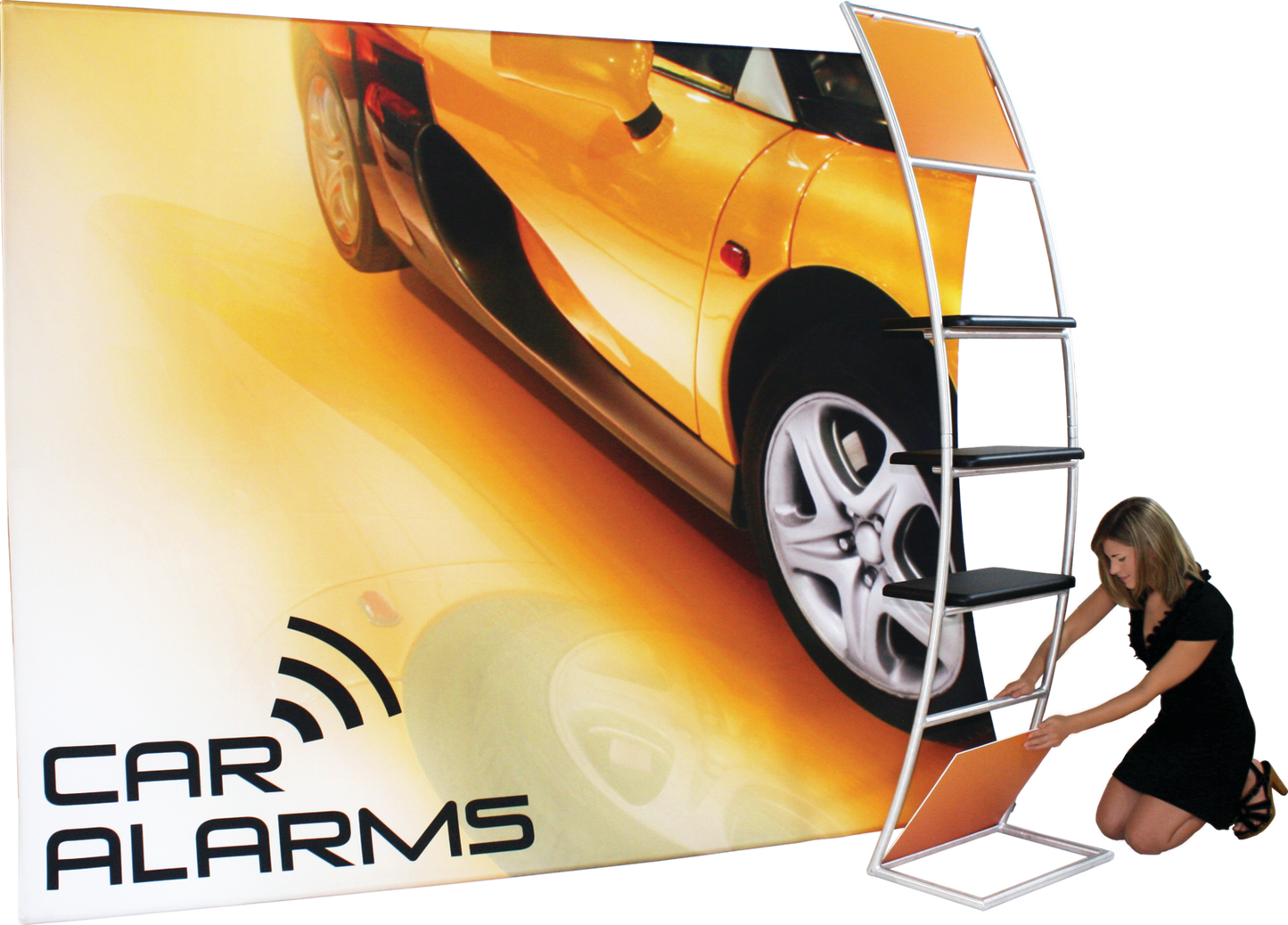 10ft x 8ft Formulate Master VC10 Vertical Curve Fabric Backwall Graphic w/ Backer (Graphic Only)