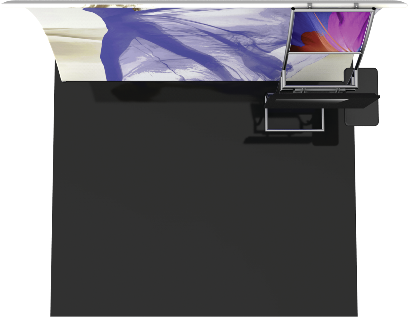 10ft x 8ft Formulate Master VC9 Vertical Curve Fabric Backwall Graphic w/ Backer (Graphic Only)