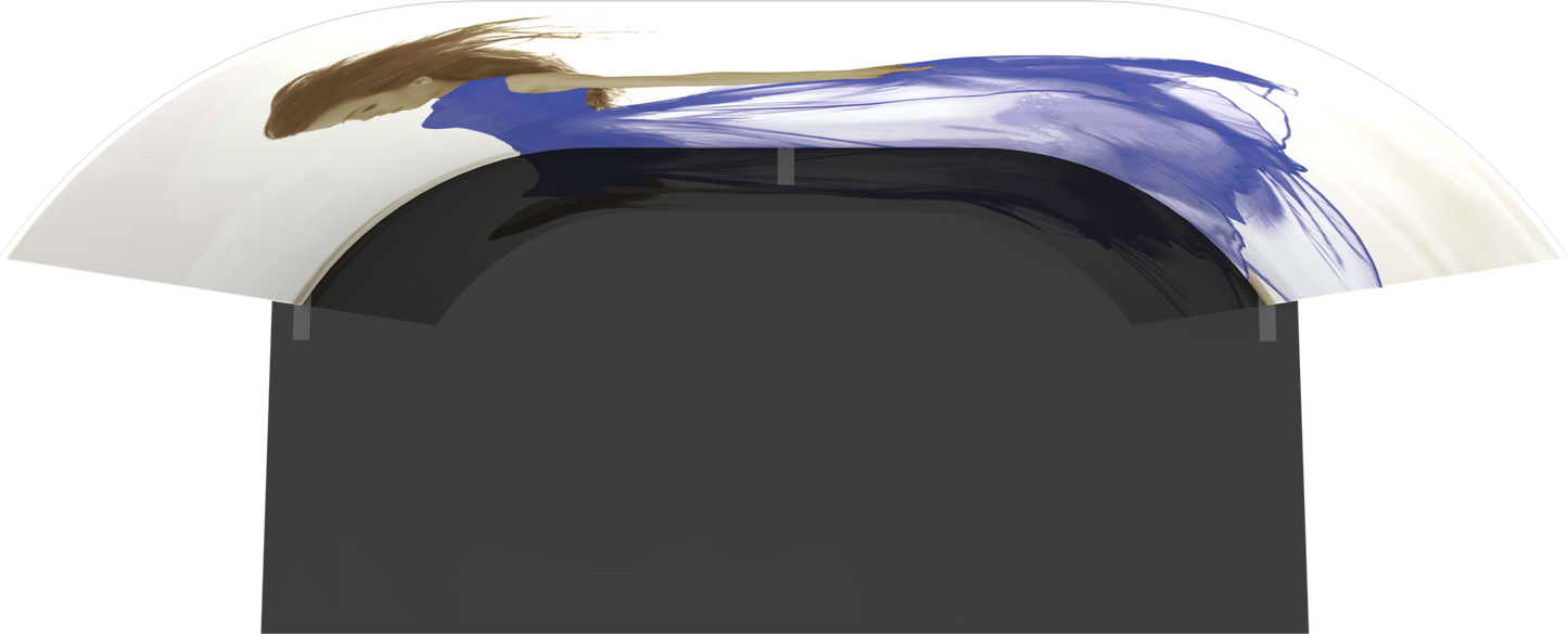 20ft x 10ft Formulate Master Horizontal Curve Fabric Backwall Graphic w/ Backer (Graphic Package)